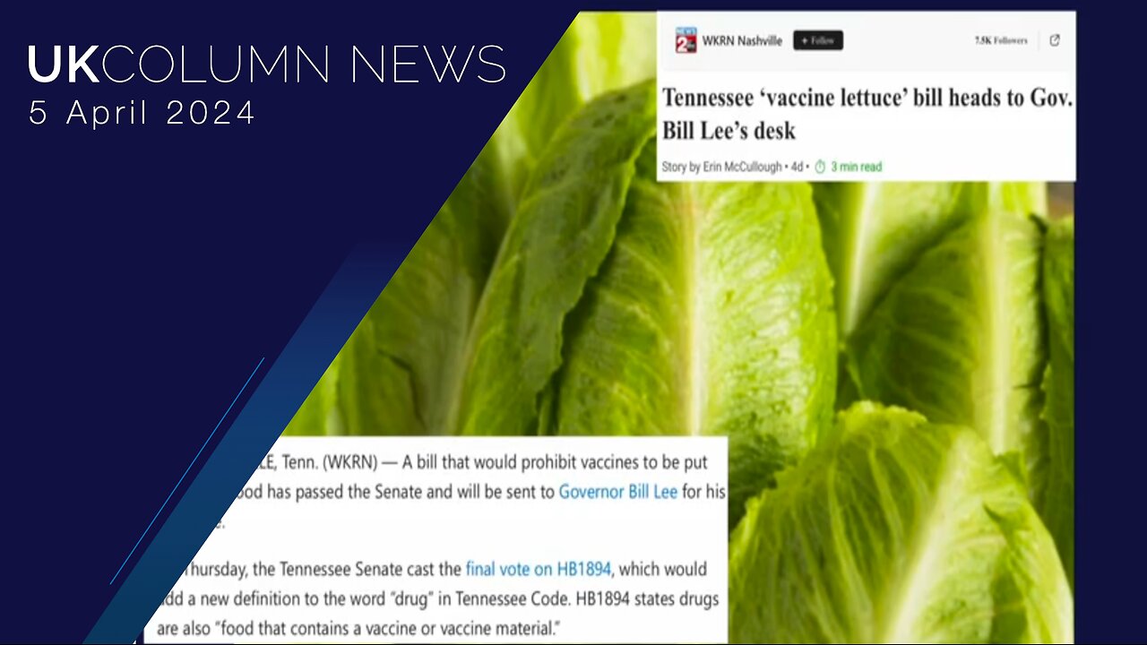 Vaccines In Salad: Tennessee Senator Frank Niceley Says No To Unilateral DNA Manipulation - UKColumn