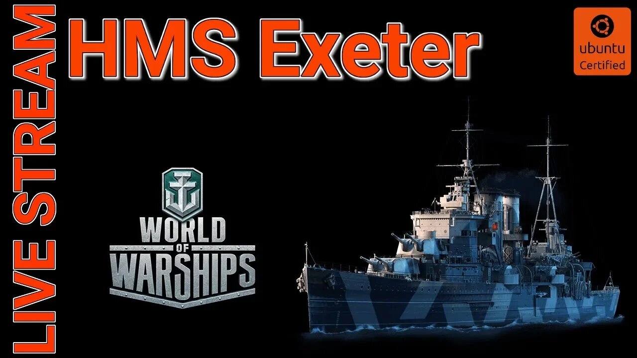 World of Warships LIVE #120(CHABS) Clan on Ubuntu Linux LIVE