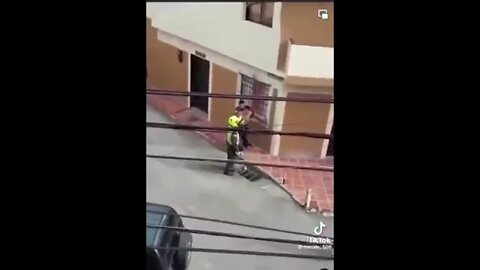 Flipping Off The Police #shorts