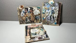 Steampunk Junk Journal Cards Collaboration With @AntonioMakes