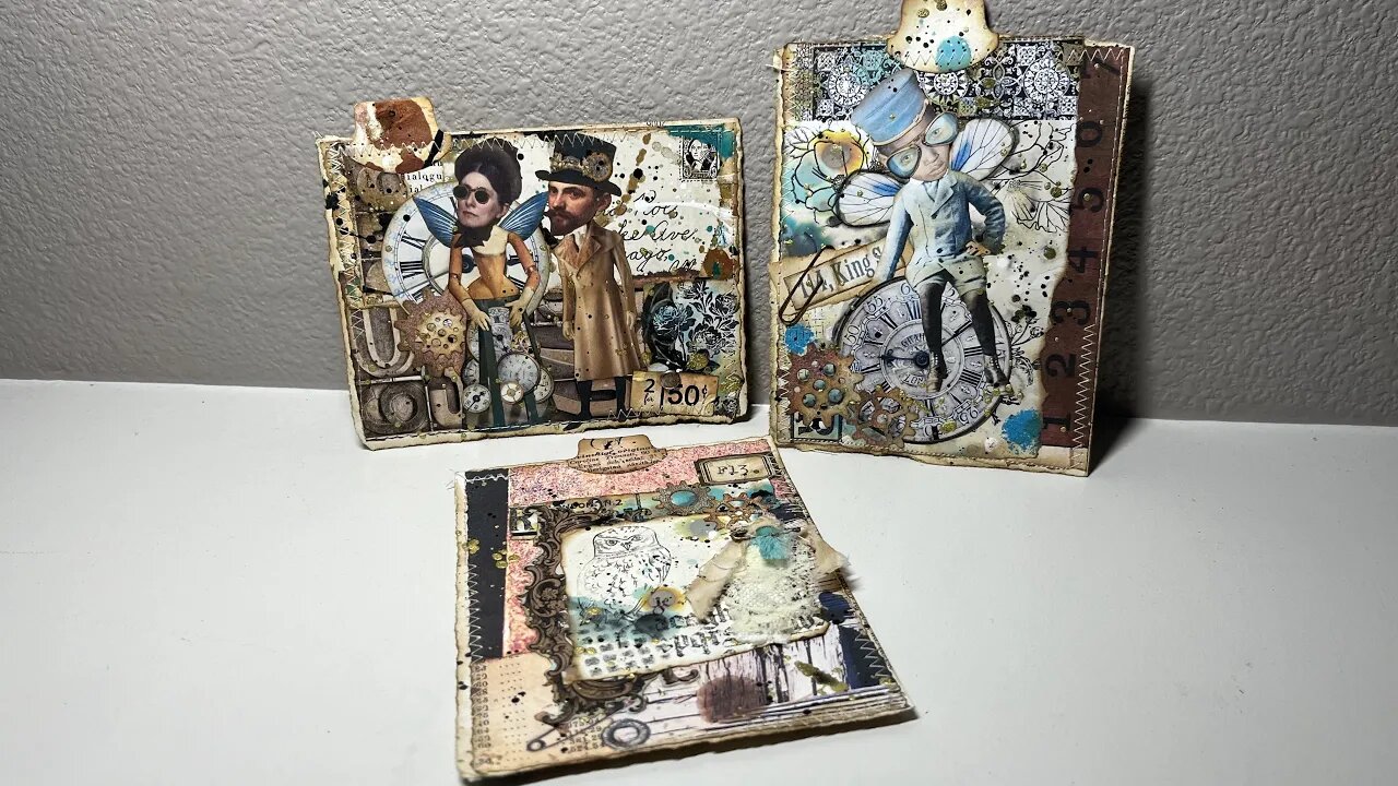Steampunk Junk Journal Cards Collaboration With @AntonioMakes