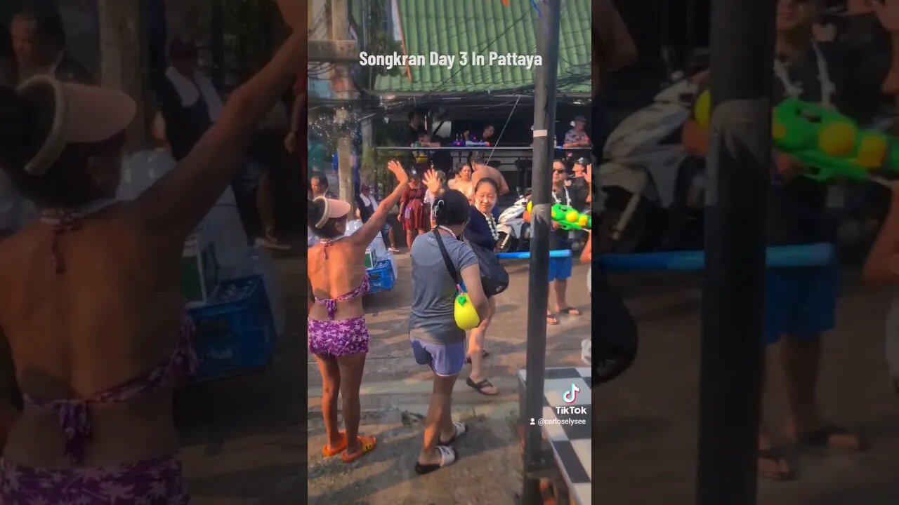 Songkran Day 3 Pattaya #songkran2023 #songkranfestival #pattayabeach #lifestylechange #carloselysee
