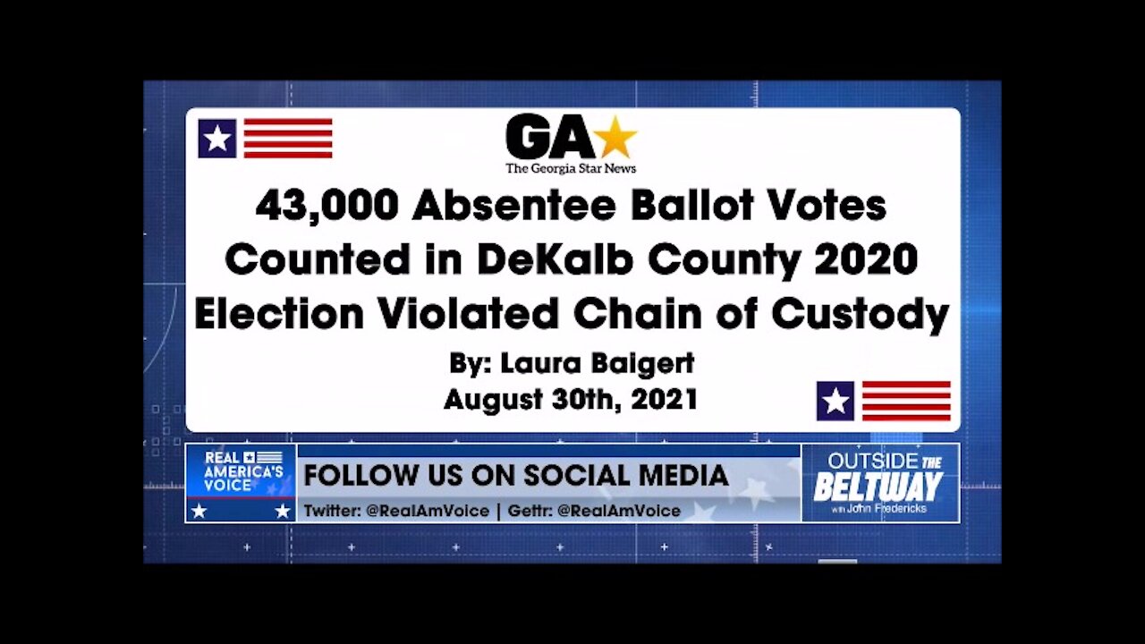 August 30, 2021: Outside the Beltway with John Fredericks