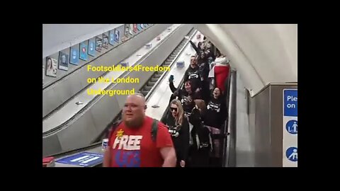 Day out with Footsoldiers4Freedom on the London Underground