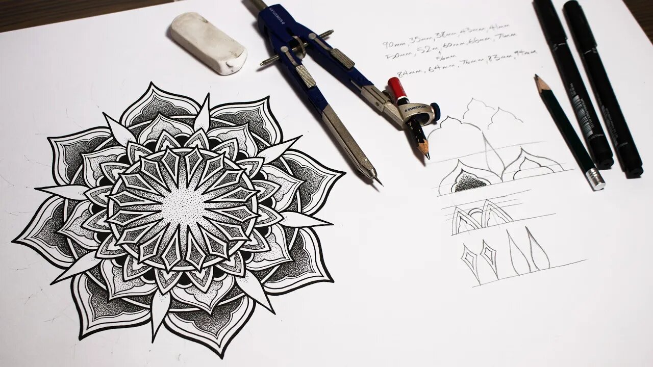 How to Draw a Powerful Mandala | Geometric Art Tutorial