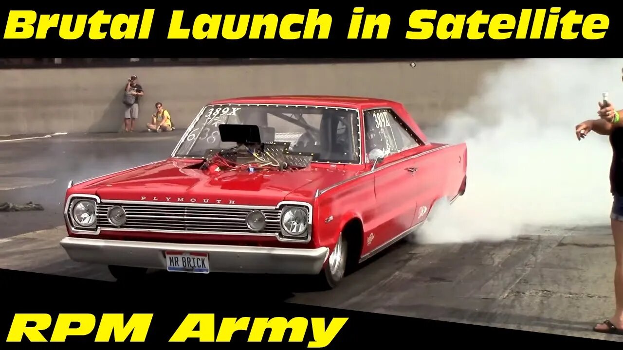 Plymouth Satellite Brutal Drag Launch