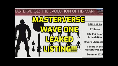 HE-MAN MASTERVERSE LISTING REVEALED - MASTERVERSE WAVE ONE -HE-MAN, SKELETOR, TEELA - NINJA KNIGHT