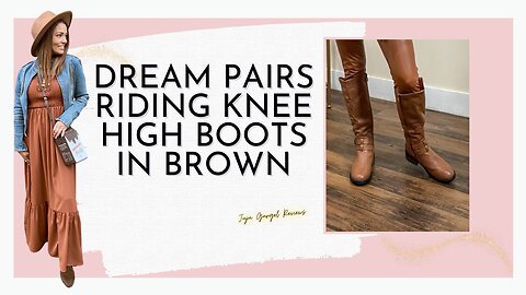 Dream pairs riding knee high boots in brown review