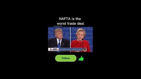 Trump says NAFTA is the worst trade deal ever signed in our history