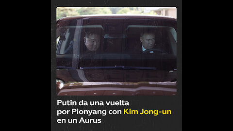 Publican imágenes de Putin y Kim Jong-un dando una vuelta por Pionyang en un Aurus