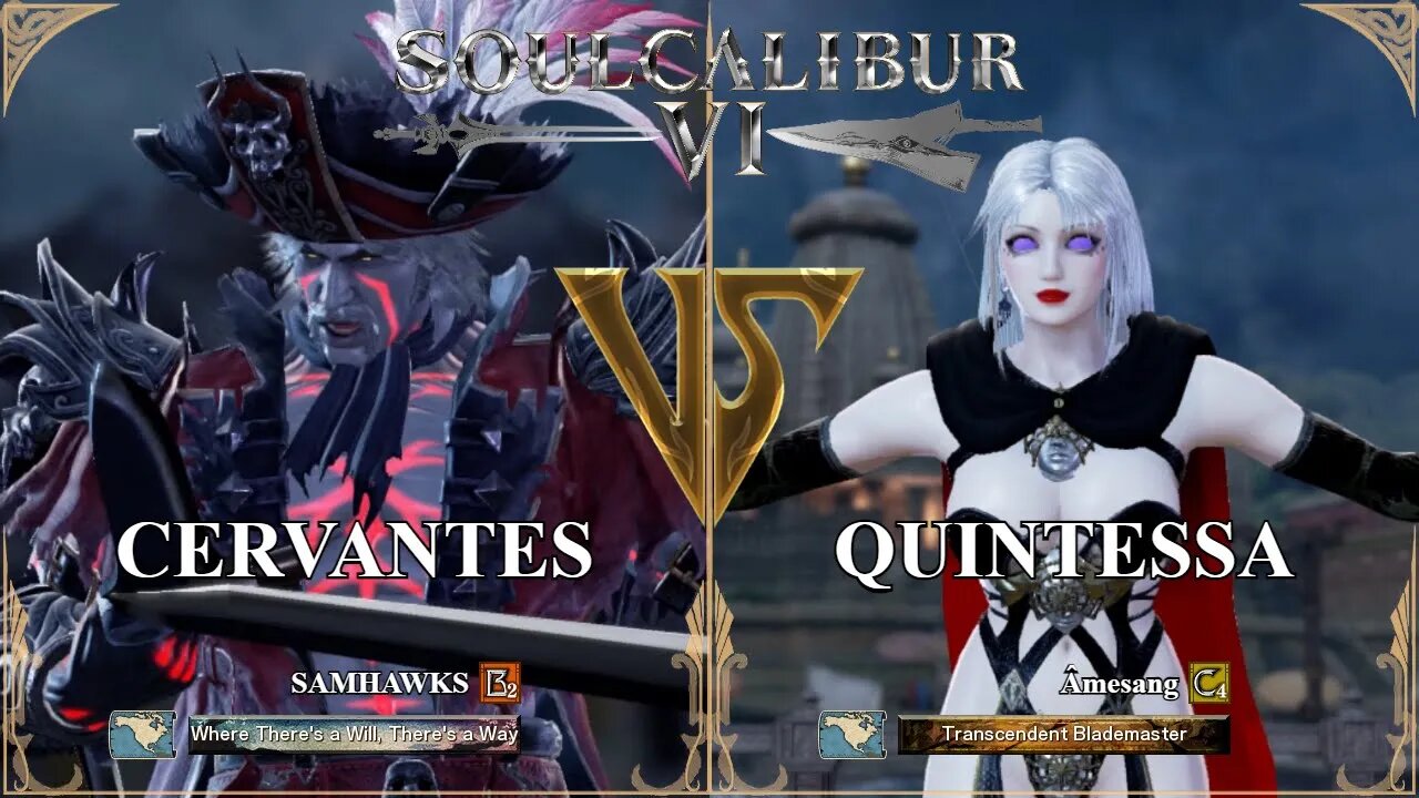 Cervantes (SAMHAWKS) VS Quintessa (Âmesang) (SoulCalibur™ VI: Online)