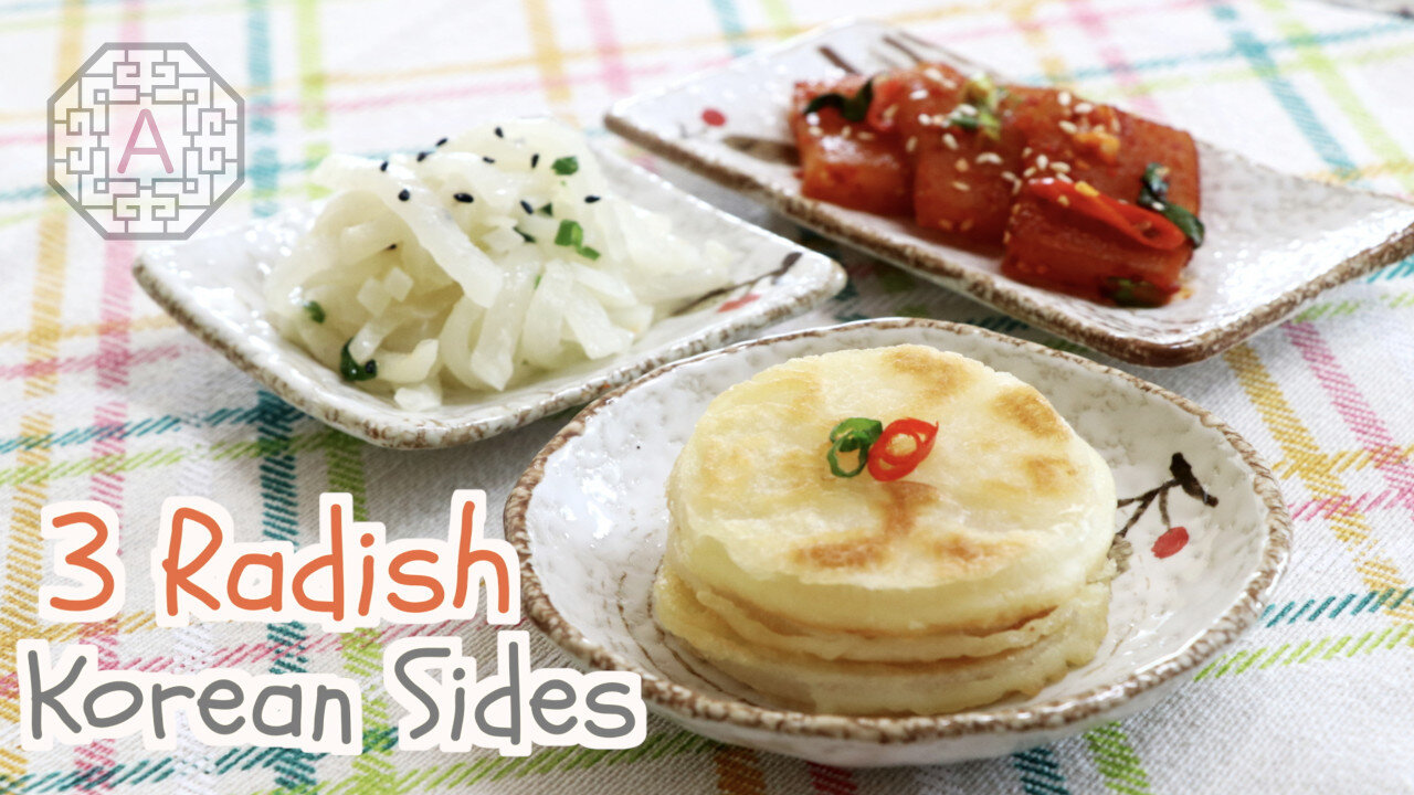 3 Korean Side Dishes Series #14 - Radish (반찬) | Aeri's Kitchen
