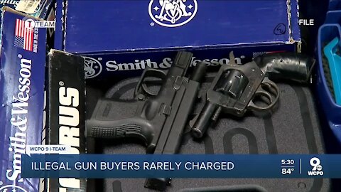 Illegal gun buyers rarely charged