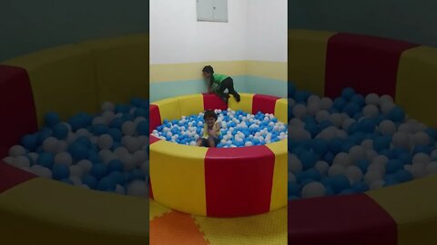 Kavya is playing in the school 🏫 fun day