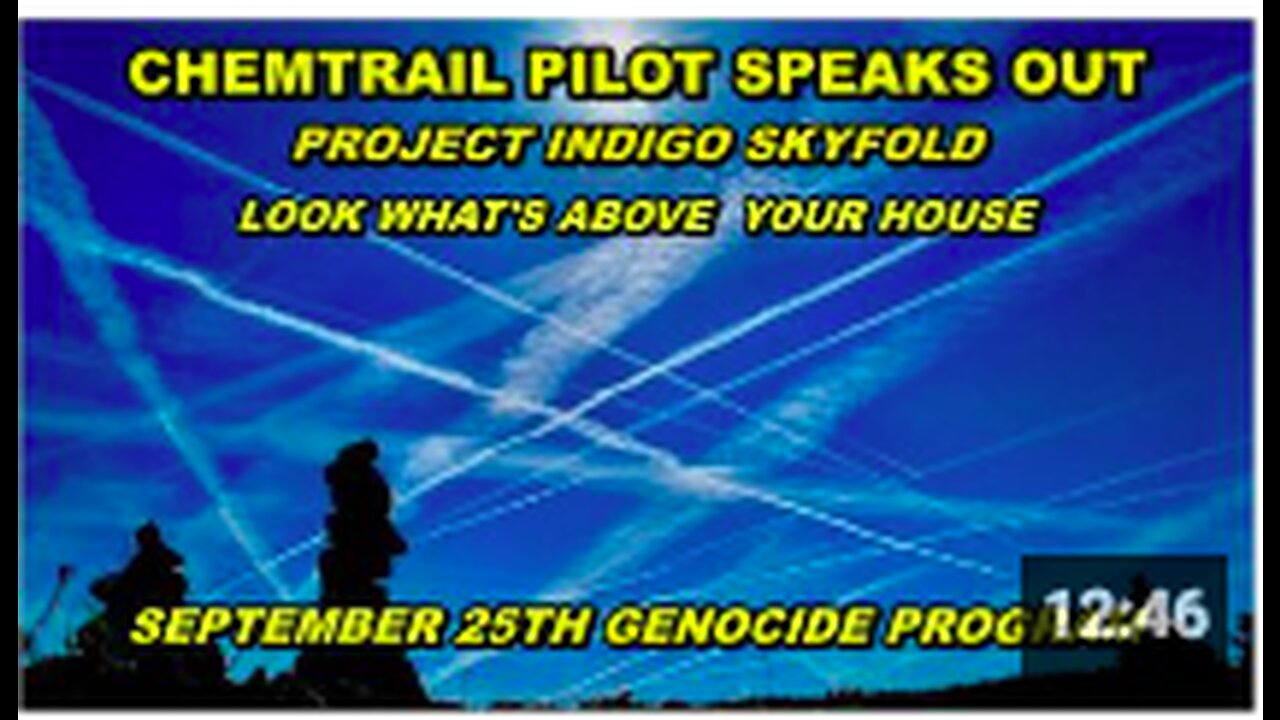 Chemtrail pilot speaks out about the GENOCIDE going on above us - it's nothing a bullet can't fix