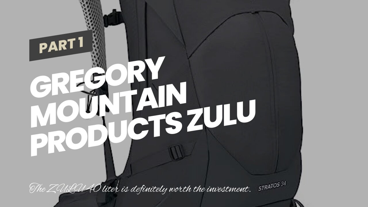 Gregory Mountain Products Zulu 40 Liter Men's Hiking Backpack