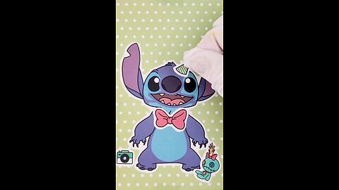 Crafting DIY Sticker Faces: Stitch and Friends Adventure #diy #sticker #stitch #crafting