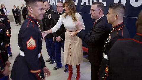 👀 First Lady Melania Trump Participates in a Toys for Tots Event