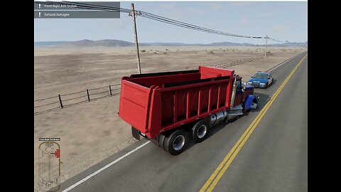 truck full of oil barrels vs the police (BeamNG drive crashes and police chases)