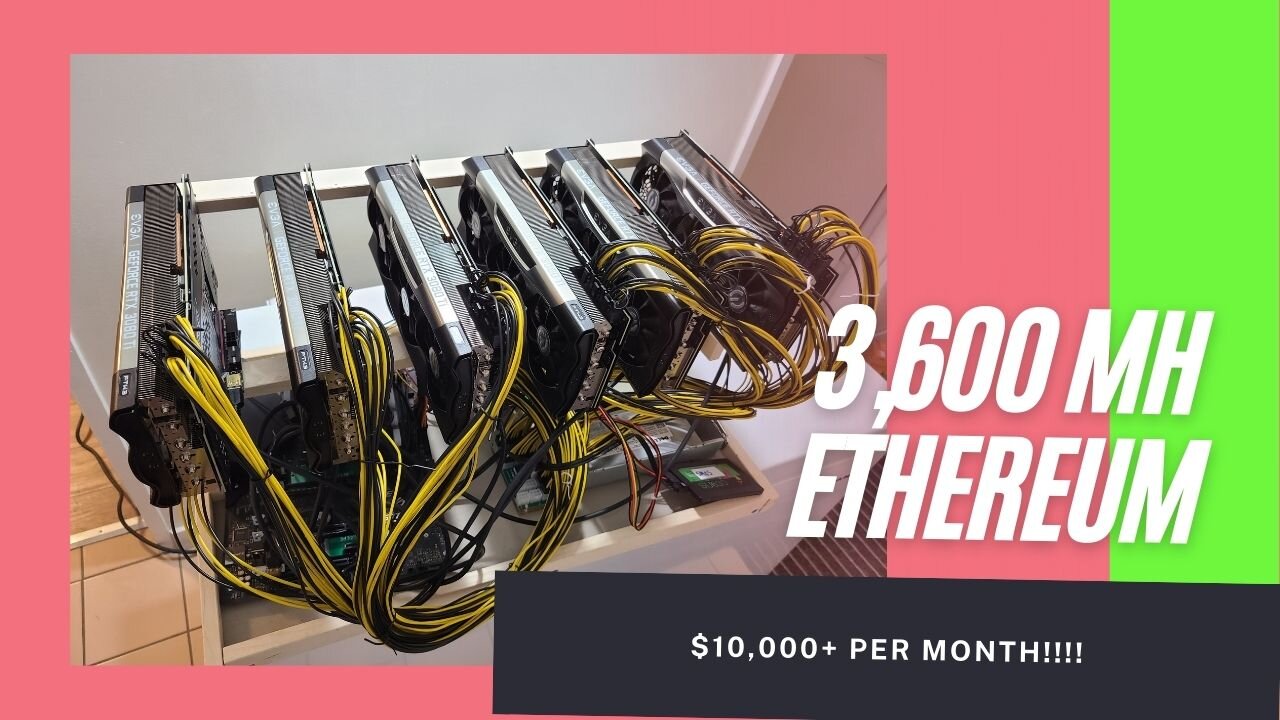 3,600 Mega Hashes per Second on Home Ethereum mining! $10,000 a month income!