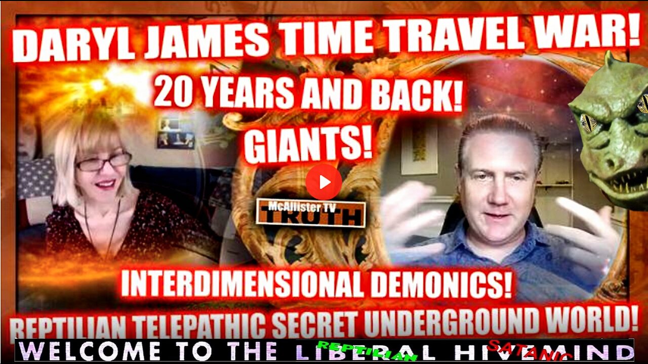 DARYL JAMES TIME TRAVEL! TELEPATHIC REPTILIAN WORLD! HYBRIDS & BLOODLINES! SS AVATARS!