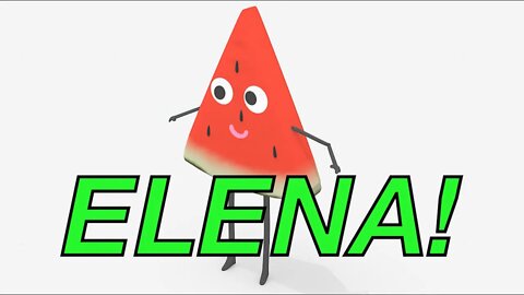 Happy Birthday ELENA! - WATERMELON Birthday Song
