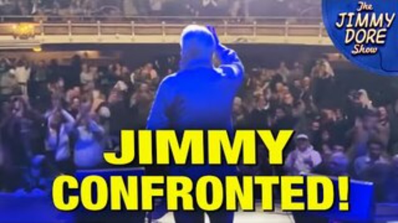 Heckler CONFRONTS Jimmy Dore Over Gaza Genocide & Ukraine N@zis!