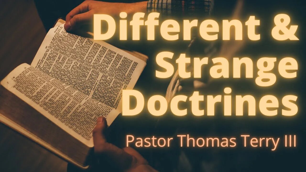 Different & Strange Doctrines - Faith Alive Fellowship - June 20th 2021