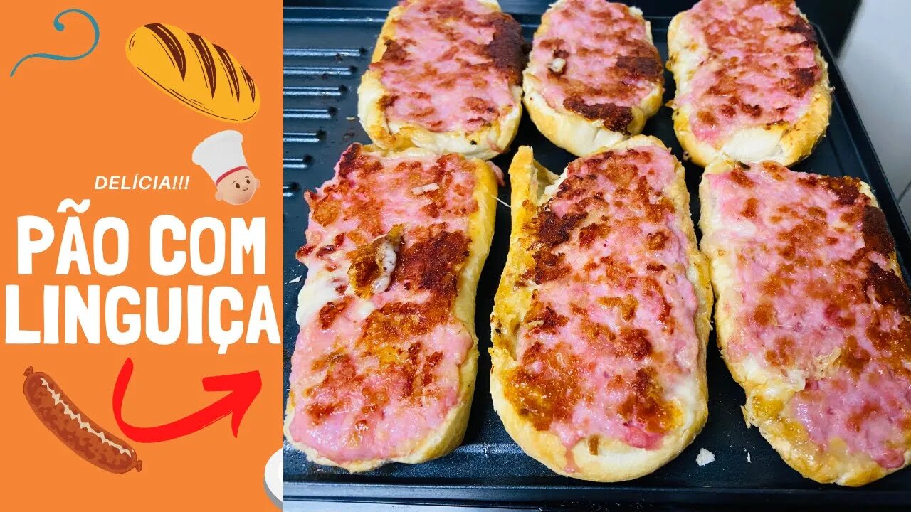 O MELHOR PÃO COM LINGUIÇA DO MUNDO . |FEITO NO GRILL ELÉTRICO G2200 BLACK DECKER.| #pãocomlinguiça