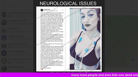 many more people and even kids now dead and harmed by the jab p2
