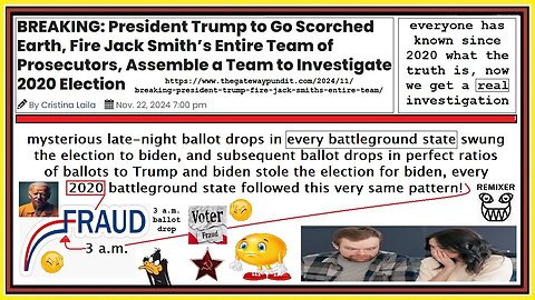 finally, the real investigation of 2020 VOTER FRAUD