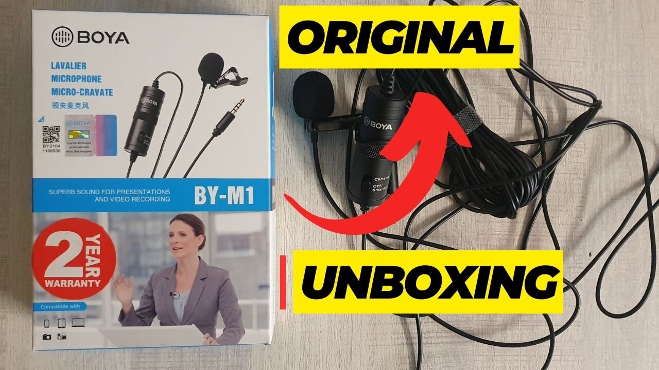 Unboxing Original Boya BY-M1(2023) Microphone II Best Budget Mic II Original vs Fake