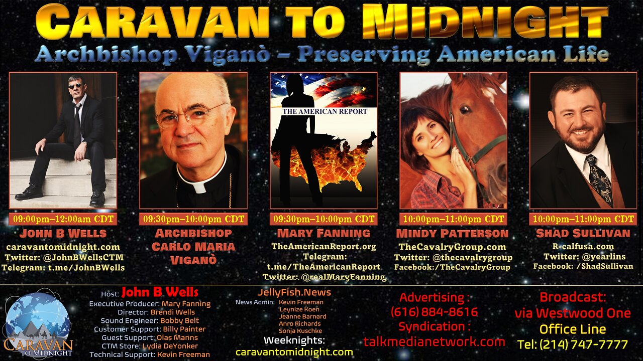 Archbishop Viganò / Preserving American Life - John B Wells LIVE