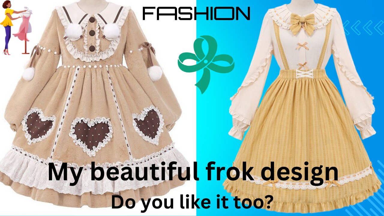 Beautiful frok design for girls