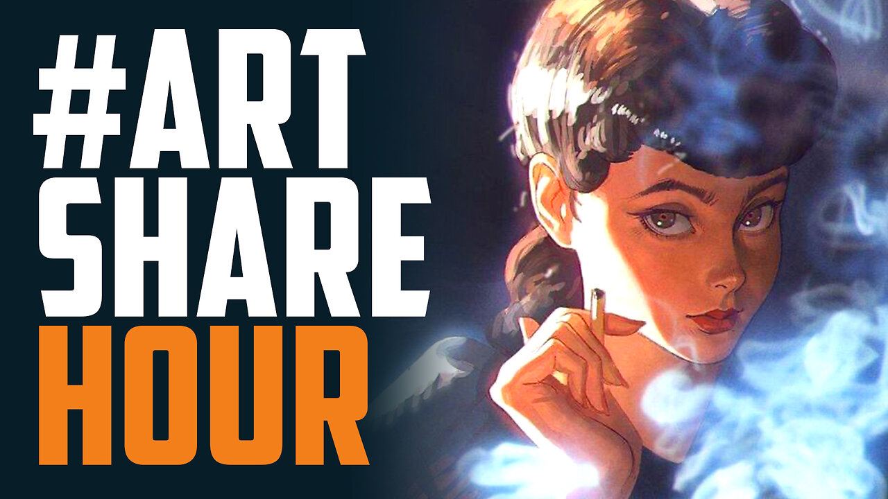 ART SHARE Hour #45 - Sketches, Inking, Comic Book Covers & Paintings