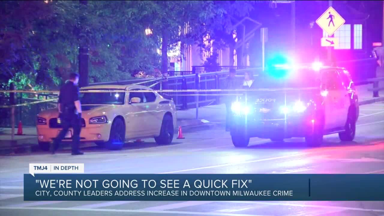 Weekend violence adds to spike in downtown Milwaukee crime