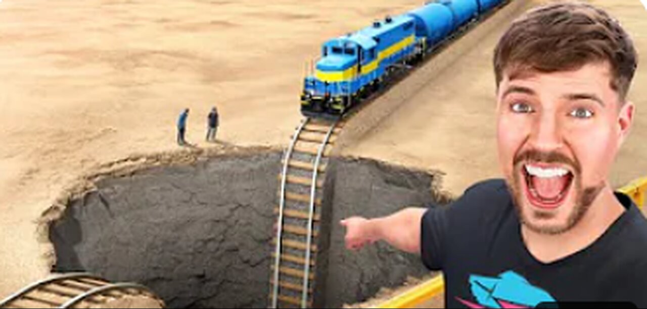 Train Vs Giant Pit