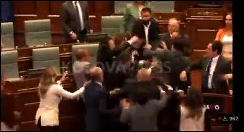 Fight Breaks Out At Kosovo Assembly