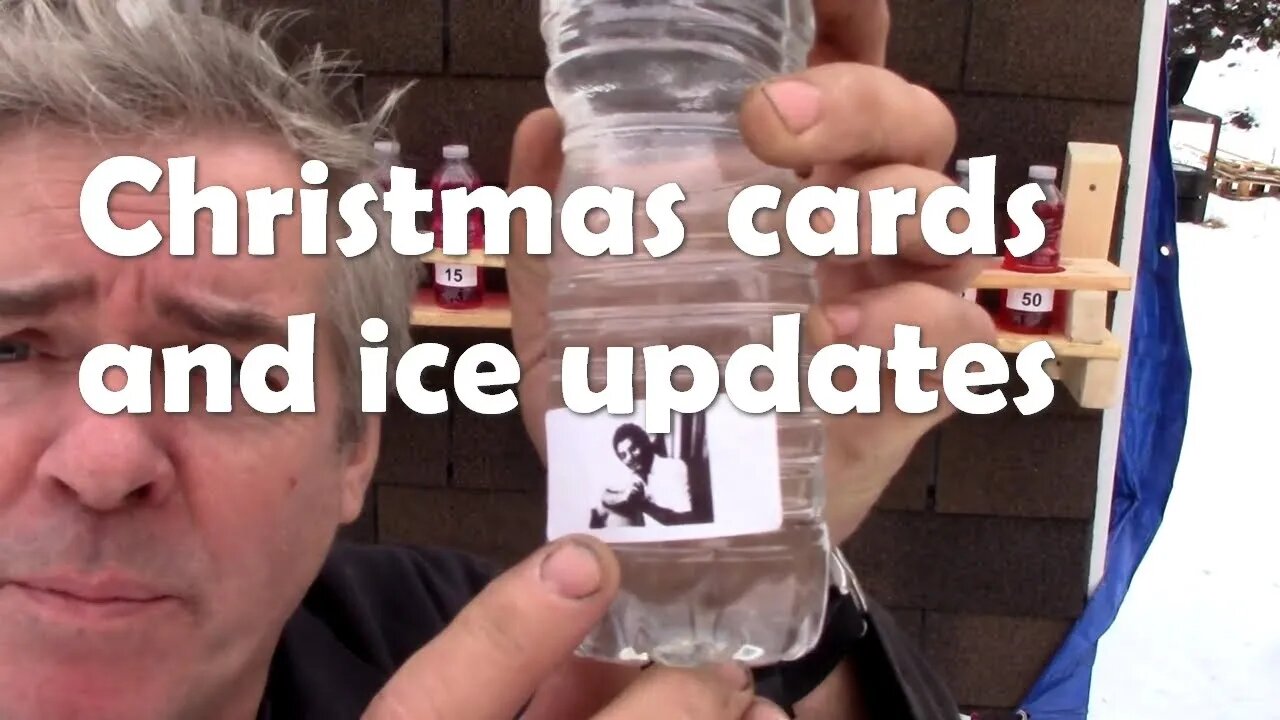 Christmas cards etc, and exciting updates on the propane tank experiment!