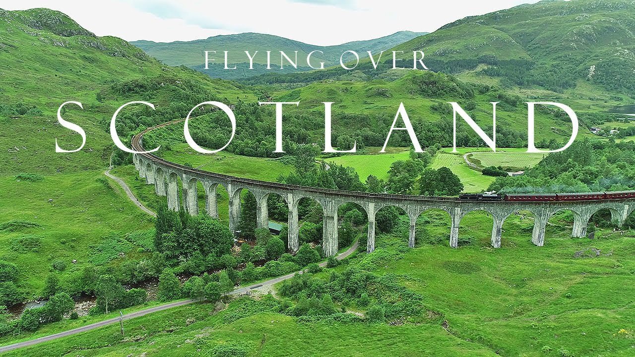 "Skyward Sojourn: A Majestic Aerial Expedition Across Scotland's Highlands and Isle of Skye"