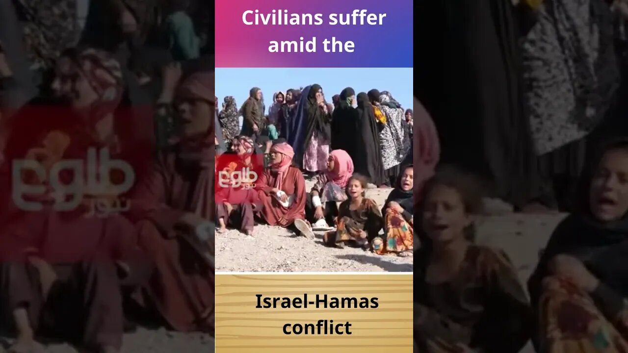 Civilians suffer amid the Israel Hamas conflict #israel #hamasa