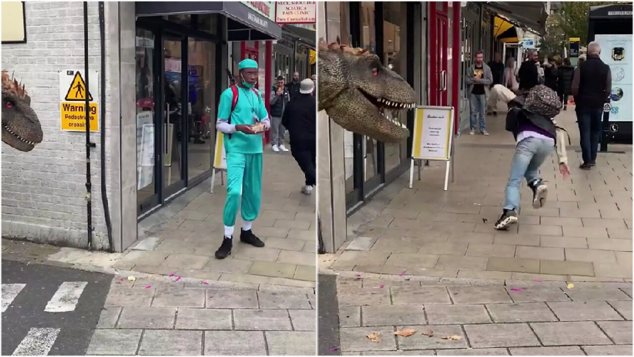 😱Be careful dinosaur #funny shorts #memes #prank #short