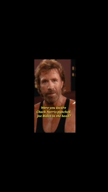 Chuck Norris Punched President Joe Biden in the head!