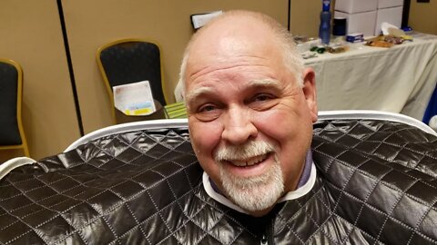 Man experiences pain relief using infrared sauna
