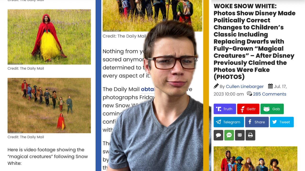 Victor Reacts: Disney Replaces Dwarves With Diverse “Magical Creatures” in Woke Snow White Movie