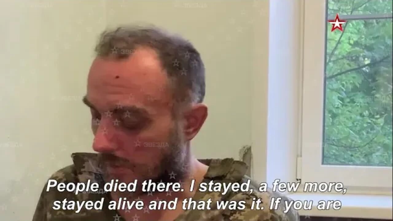 Testimony From A Wounded Ukrainian Soldier On Hiding In Azovstal Steelworks Plant In Mariupol.