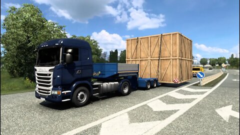 Ep6 Euro Truck Simulator 2 Começando no ZERO (carga especial)