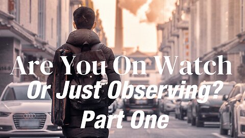 Are You On Watch Or Just Observing Part One