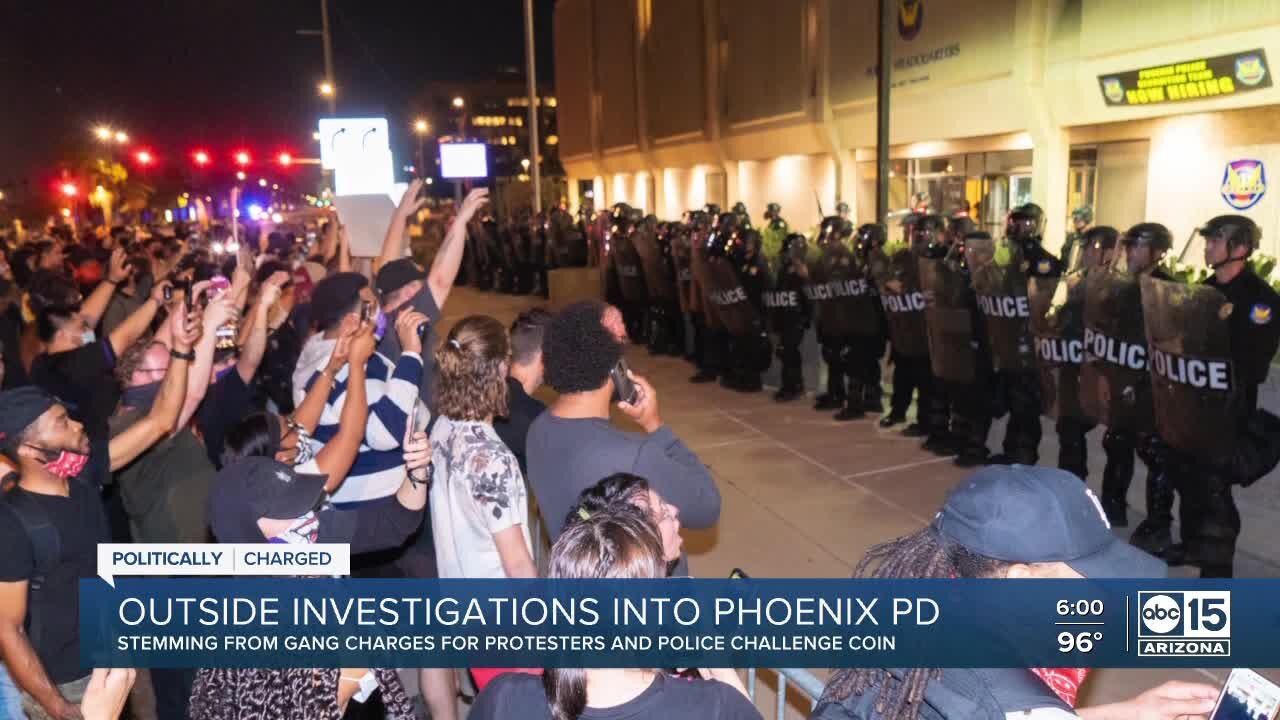 Phoenix PD chief disciplined, others demoted after probes into gang charges and challenge coin