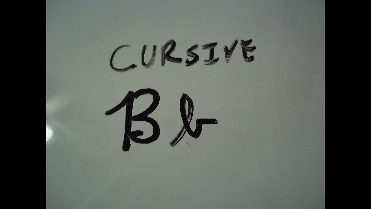 Cursive B